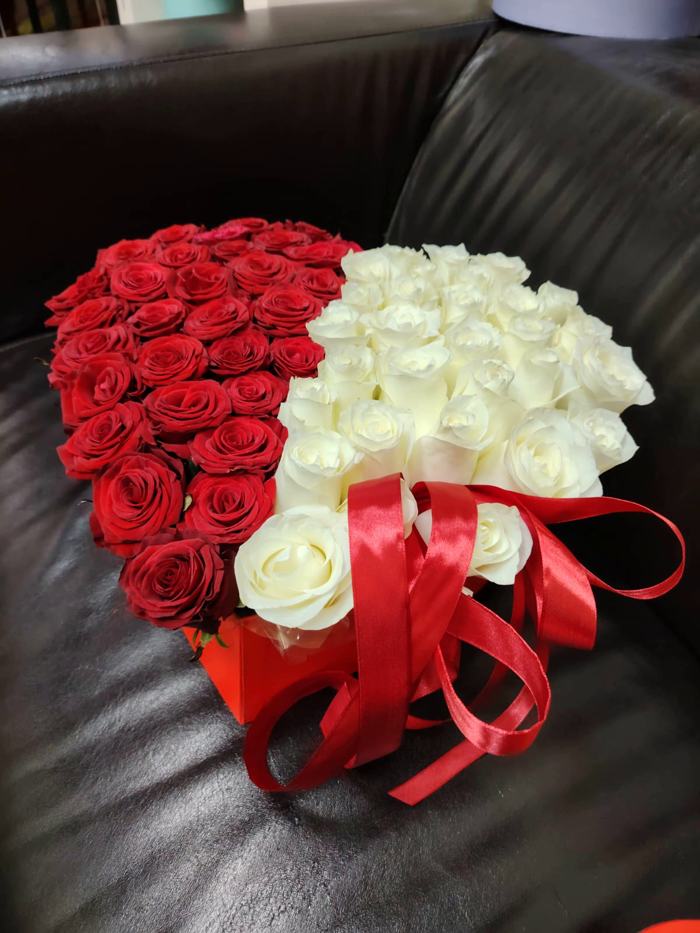 Коробочка в виде сердца "ты и я"