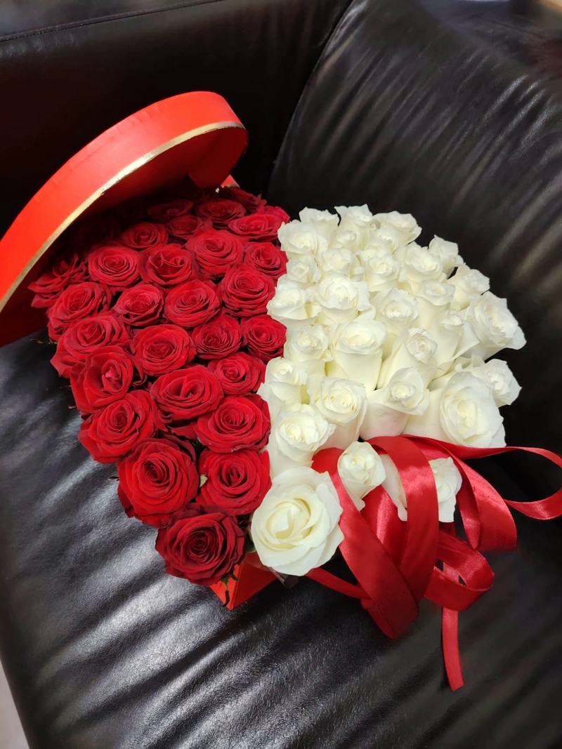 Коробочка в виде сердца "ты и я"